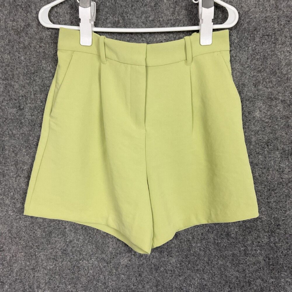 Abercrombie Fitch Shorts Womens Size S Green Dress Pleated Classy